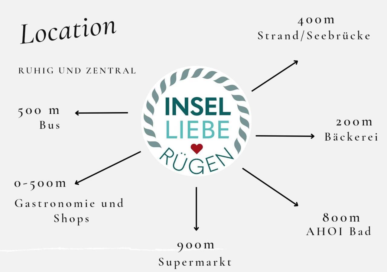 Das Appartement Inselliebe Ruegen Inkl Sauna Und 3H Taeglich Eintritt Ahoi Schwimmbad Sellin  Ngoại thất bức ảnh